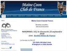 Tablet Screenshot of mainecoonclubdefrance.com